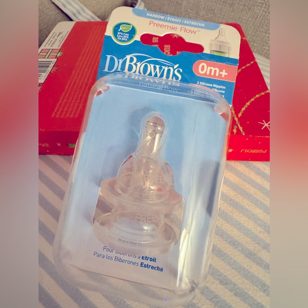 Dr. Browns Silicone Bottle Nipples for 0mos/Preemies-NEW/SEALED